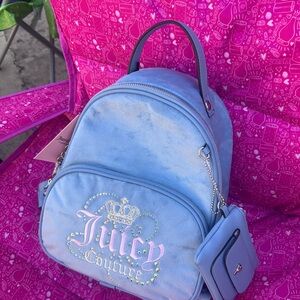 Juicy Couture Gray and Pink Card Holder